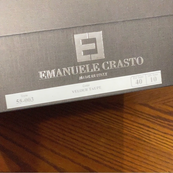 Emanuele CRASTO NWT Womens Riding Boots Brown Leather Mid Calf Pull On 10 EUR 40 - Picture 7 of 14